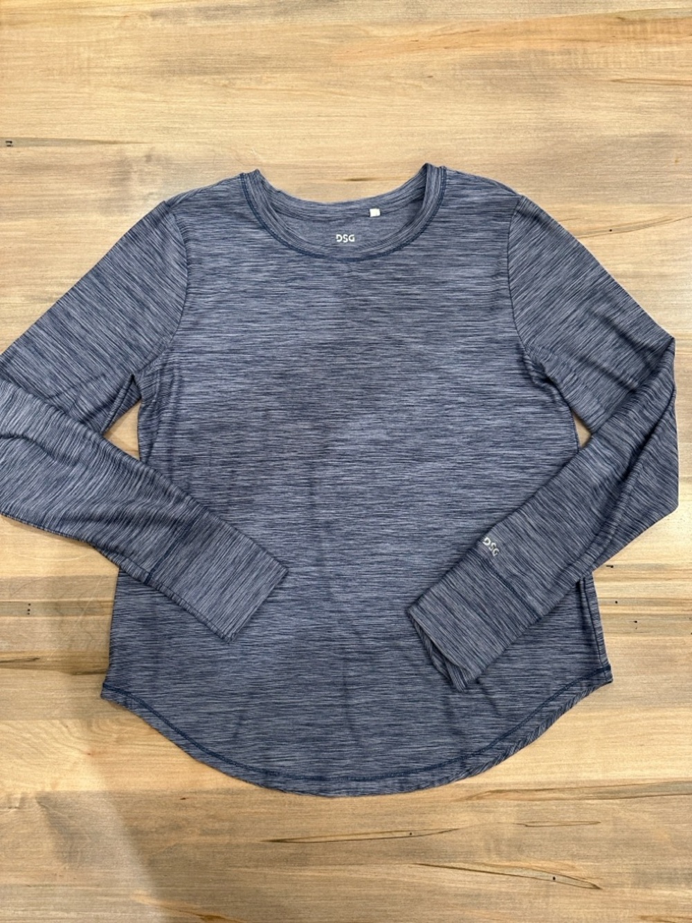 DSG Heathered Navy Blue Performance Long Sleeve